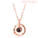 Colar De Luxo Eu Te Amo em 100 Idiomas