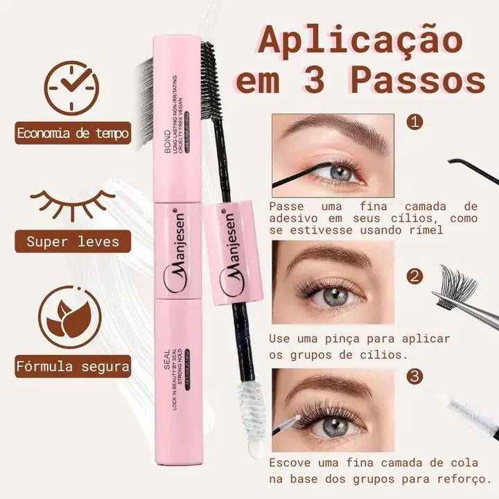 Kit Extensão de Cílios Magnéticos Reutilizáveis