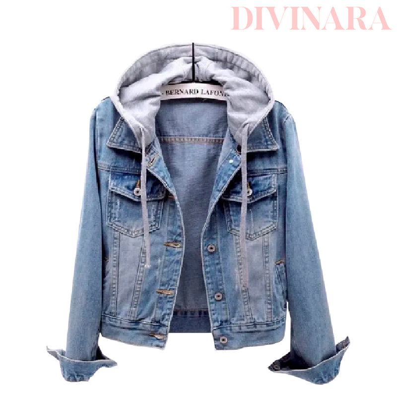 Jaqueta Jeans Feminina Com Lycra