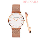 Relógio Quartzo Feminino Com Pulseira