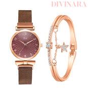 Relógio de Luxo Com Pulseira Feminino