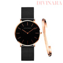 Relógio Quartzo Feminino Com Pulseira