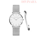 Relógio Quartzo Feminino Com Pulseira