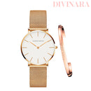 Relógio Quartzo Feminino Com Pulseira