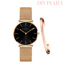 Relógio Quartzo Feminino Com Pulseira