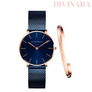 Relógio Quartzo Feminino Com Pulseira