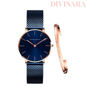 Relógio Quartzo Feminino Com Pulseira